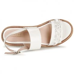 Chaussures Femme Sandales et Nu-pieds André ESPERANZA Blanc -Sandales Soldes Boutique 16734975 500 F
