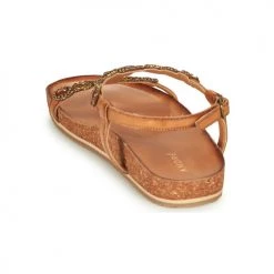 Chaussures Femme Sandales et Nu-pieds André ETHEL Camel -Sandales Soldes Boutique 16734992 500 E