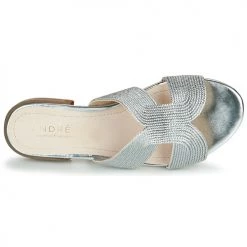 Chaussures Femme Sandales et Nu-pieds André PHYLLIS Argenté 11 Chaussures Femme Sandales et Nu-pieds André PHYLLIS Argenté -Sandales Soldes Boutique 16735029 500 F