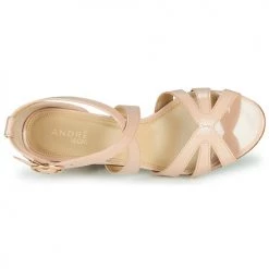 Chaussures Femme Sandales et Nu-pieds André VIGNE Nude -Sandales Soldes Boutique 16735069 500 F