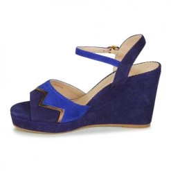 Chaussures Femme Sandales et Nu-pieds André LA JONGLEUSE Bleu -Sandales Soldes Boutique 16735077 500 D