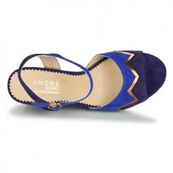 Chaussures Femme Sandales et Nu-pieds André LA JONGLEUSE Bleu -Sandales Soldes Boutique 16735077 500 F