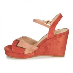 Chaussures Femme Sandales et Nu-pieds André LA JONGLEUSE Rose -Sandales Soldes Boutique 16735078 500 D