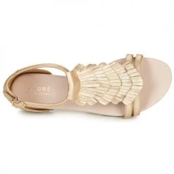 Chaussures Femme Sandales et Nu-pieds André BRIANA Doré -Sandales Soldes Boutique 16735112 500 F