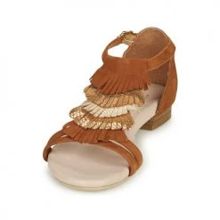 Chaussures Femme Sandales et Nu-pieds André BRIANA Camel -Sandales Soldes Boutique 16735113 500 C