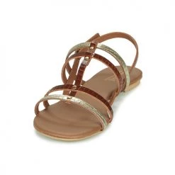 Chaussures Femme Sandales et Nu-pieds André MANDIE Camel -Sandales Soldes Boutique 16735125 500 C