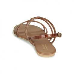 Chaussures Femme Sandales et Nu-pieds André MANDIE Camel -Sandales Soldes Boutique 16735125 500 E