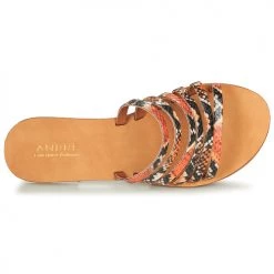 Chaussures Femme Sandales et Nu-pieds André BRAIDINE Orange -Sandales Soldes Boutique 16735134 500 F