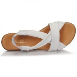Chaussures Femme Sandales et Nu-pieds André BABACO Blanc -Sandales Soldes Boutique 16735136 500 F