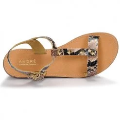 Chaussures Femme Sandales et Nu-pieds André DOMINOU Beige -Sandales Soldes Boutique 16735142 500 F