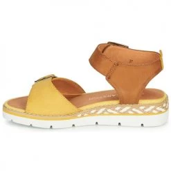 Chaussures Femme Sandales et Nu-pieds Karston KICHOU Jaune / Marron -Sandales Soldes Boutique 16749987 500 D