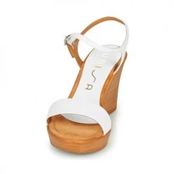 Chaussures Femme Sandales et Nu-pieds Unisa RITA Blanc -Sandales Soldes Boutique 16758967 500 C