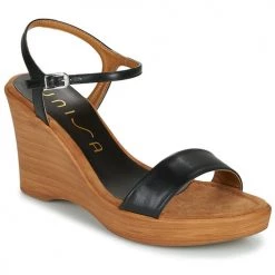 Chaussures Femme Sandales et Nu-pieds Unisa RITA Noir