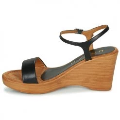 Chaussures Femme Sandales et Nu-pieds Unisa RITA Noir -Sandales Soldes Boutique 16758968 500 D