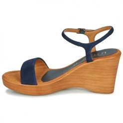 Chaussures Femme Sandales et Nu-pieds Unisa RITA Marine -Sandales Soldes Boutique 16758972 500 D