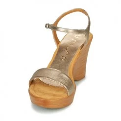 Chaussures Femme Sandales et Nu-pieds Unisa RITA Argenté -Sandales Soldes Boutique 16758973 500 C
