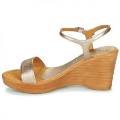 Chaussures Femme Sandales et Nu-pieds Unisa RITA Argenté -Sandales Soldes Boutique 16758973 500 D
