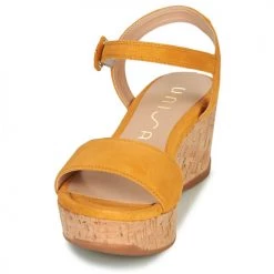 Chaussures Femme Sandales et Nu-pieds Unisa KOME Jaune -Sandales Soldes Boutique 16758976 500 C