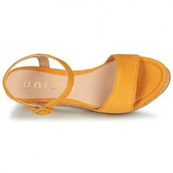 Chaussures Femme Sandales et Nu-pieds Unisa KOME Jaune -Sandales Soldes Boutique 16758976 500 F