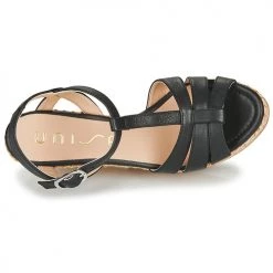 Chaussures Femme Sandales et Nu-pieds Unisa MACA Noir -Sandales Soldes Boutique 16758985 500 F