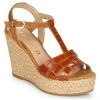 Chaussures Femme Sandales et Nu-pieds Unisa MACA Camel