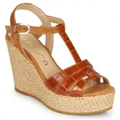Chaussures Femme Sandales et Nu-pieds Unisa MACA Camel