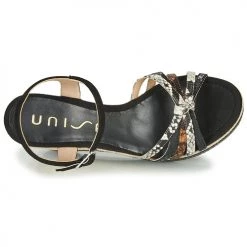 Chaussures Femme Sandales et Nu-pieds Unisa MIRELLA Noir -Sandales Soldes Boutique 16759002 500 F