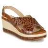 Chaussures Femme Sandales et Nu-pieds Unisa KASTRO Camel