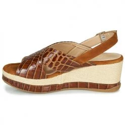 Chaussures Femme Sandales et Nu-pieds Unisa KASTRO Camel -Sandales Soldes Boutique 16759004 500 D
