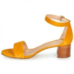 Chaussures Femme Sandales et Nu-pieds Unisa GELETE Jaune -Sandales Soldes Boutique 16759018 500 D