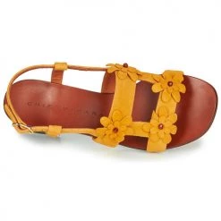 Chaussures Femme Sandales et Nu-pieds Chie Mihara QUESIA Jaune -Sandales Soldes Boutique 16777515 500 F