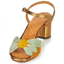 Chaussures Femme Sandales et Nu-pieds Chie Mihara LUKE Jaune / Doré -Sandales Soldes Boutique 16777538 500 C