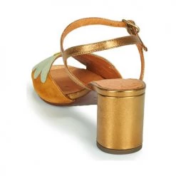 Chaussures Femme Sandales et Nu-pieds Chie Mihara LUKE Jaune / Doré -Sandales Soldes Boutique 16777538 500 E