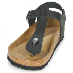 Chaussures Femme Sandales et Nu-pieds Birkenstock KAIRO LEATHER Noir -Sandales Soldes Boutique 16823611 500 C