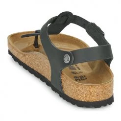 Chaussures Femme Sandales et Nu-pieds Birkenstock KAIRO LEATHER Noir -Sandales Soldes Boutique 16823611 500 E