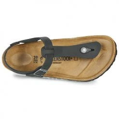 Chaussures Femme Sandales et Nu-pieds Birkenstock KAIRO LEATHER Noir -Sandales Soldes Boutique 16823611 500 F
