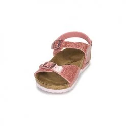 Chaussures Fille Sandales et Nu-pieds Birkenstock RIO PLAIN Cosmic Sparkle Old Rose -Sandales Soldes Boutique 16823691 500 C