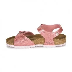 Chaussures Fille Sandales et Nu-pieds Birkenstock RIO PLAIN Cosmic Sparkle Old Rose -Sandales Soldes Boutique 16823691 500 D