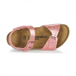 Chaussures Fille Sandales et Nu-pieds Birkenstock RIO PLAIN Cosmic Sparkle Old Rose -Sandales Soldes Boutique 16823691 500 F