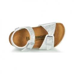 Chaussures Fille Sandales et Nu-pieds Birkenstock RIO PLAIN Blanc -Sandales Soldes Boutique 16823692 500 F