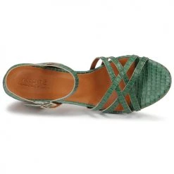Chaussures Femme Sandales et Nu-pieds André BRYNN Vert -Sandales Soldes Boutique 16846381 500 F