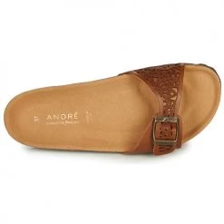 Chaussures Femme Sandales et Nu-pieds André BRIONI Camel -Sandales Soldes Boutique 16846410 500 F