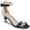 Chaussures Femme Sandales et Nu-pieds Fericelli MARC Noir et blanc