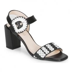 Chaussures Femme Sandales et Nu-pieds Fericelli MAIRA Noir et blanc