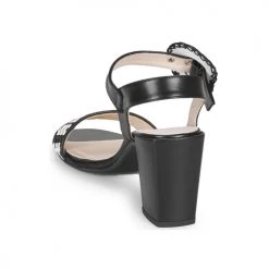 Chaussures Femme Sandales et Nu-pieds Fericelli MAIRA Noir et blanc -Sandales Soldes Boutique 16866308 500 E