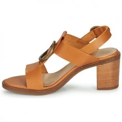 Chaussures Femme Sandales et Nu-pieds Casual Attitude MELINA Camel -Sandales Soldes Boutique 16918708 500 D
