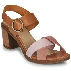 Chaussures Femme Sandales et Nu-pieds Casual Attitude MEL Camel / Rose