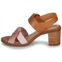 Chaussures Femme Sandales et Nu-pieds Casual Attitude MEL Camel / Rose -Sandales Soldes Boutique 16918709 500 D