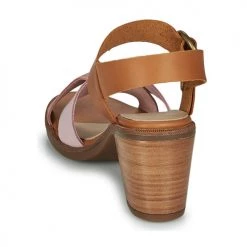 Chaussures Femme Sandales et Nu-pieds Casual Attitude MEL Camel / Rose -Sandales Soldes Boutique 16918709 500 E