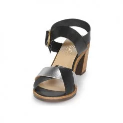 Chaussures Femme Sandales et Nu-pieds Casual Attitude MILLA Noir / Argent -Sandales Soldes Boutique 16918710 500 C